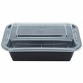 Kariout Tripak 7x5x2 Microwaveable Container Black Base4 oz, 150PK MT6240B